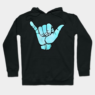 Turquoise Tie Dye Shaka Hoodie